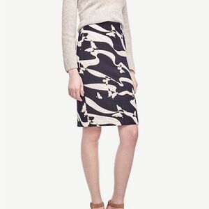 Ann Taylor Butterfly Jacquard Pencil Skirt